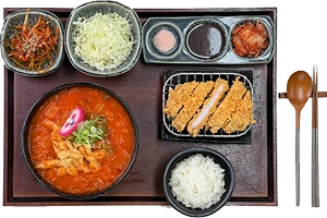 김치우동+안심2p 사진